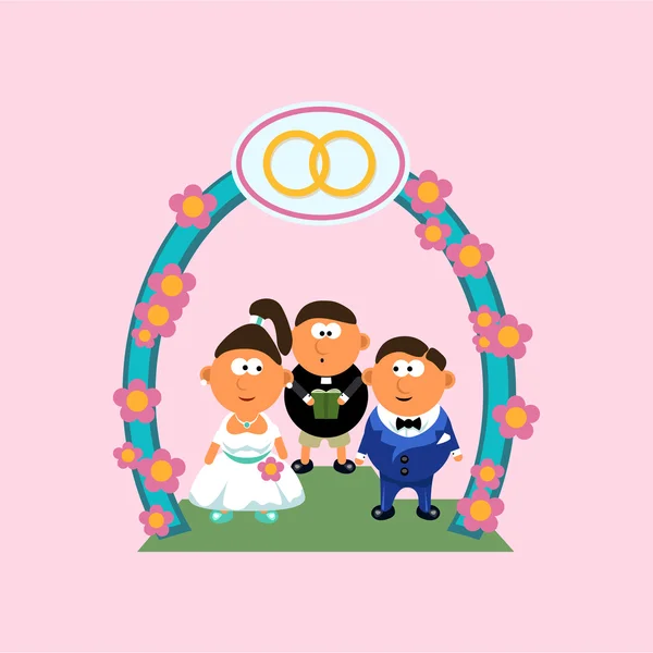 Image de mariage — Image vectorielle