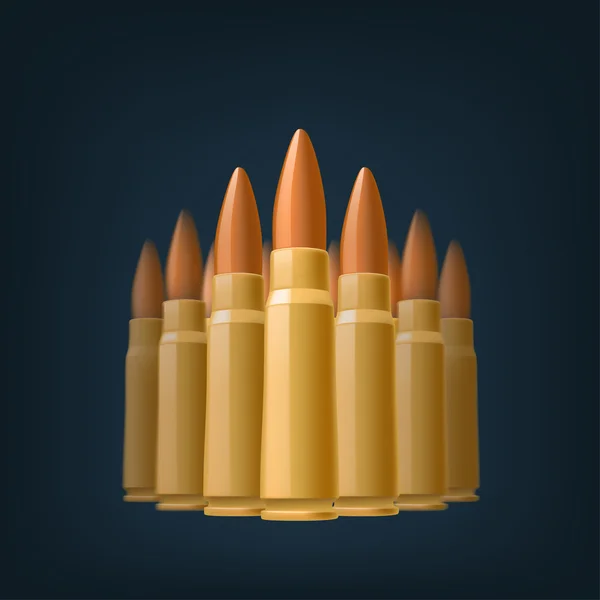 Picture of bullets — Stock Vector
