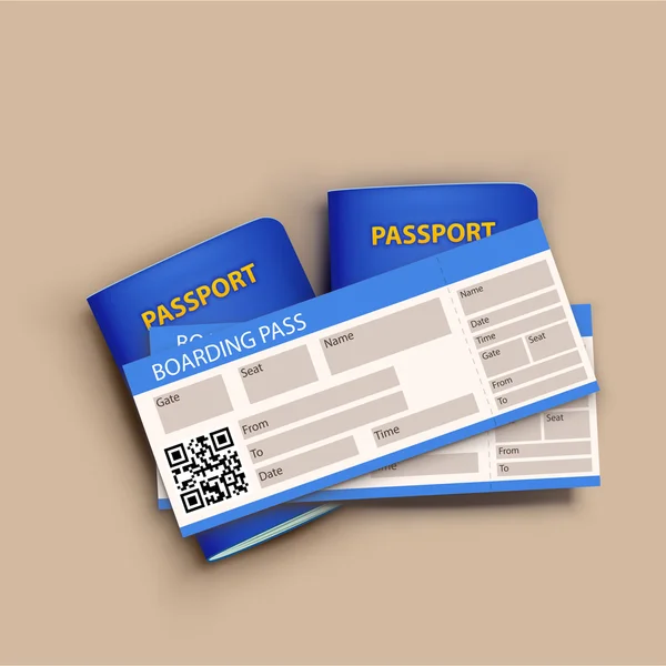 Bandera de pasaporte 05 — Vector de stock