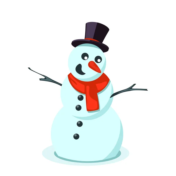 Picture of snowman — Stock Vector
