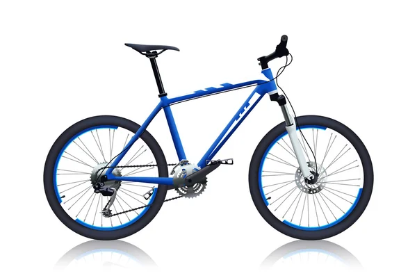 Синій колір велосипеда — стоковий вектор