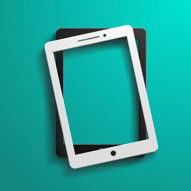 Çift tablet mavi