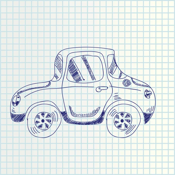 Mano dibujar coche — Archivo Imágenes Vectoriales