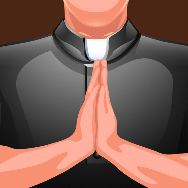 praying priest hands