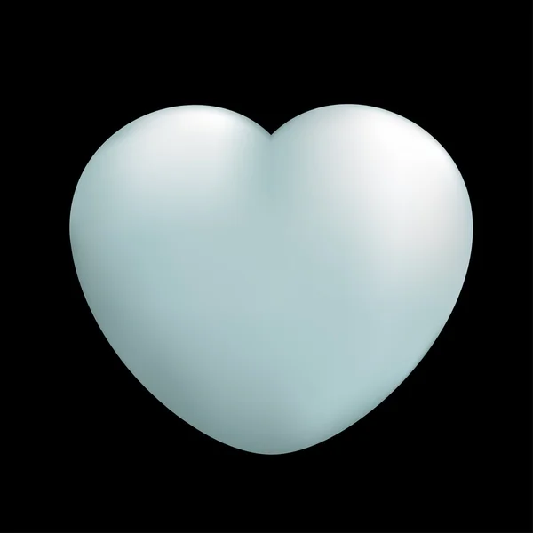 Beyaz kalp 01 — Stok Vektör