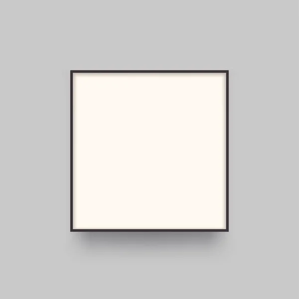 Реалістична світла коробка вид спереду з тіні — стоковий вектор