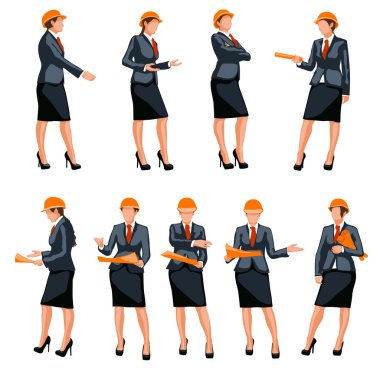 iş kadını ve mühendis