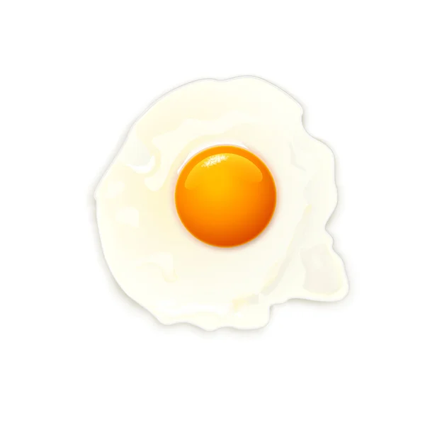 Ägg på vit — Stock vektor