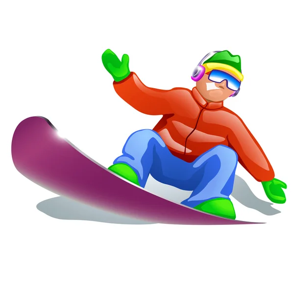 Snowboardista — Stockový vektor