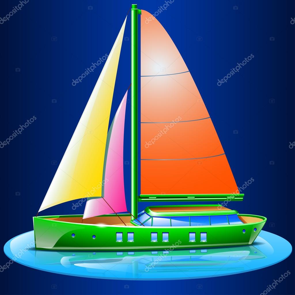 Sailboat Stock Vector Image by ©IfH85 #59392925