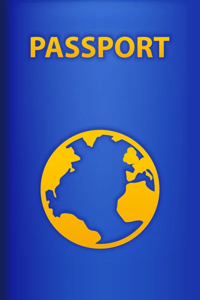 Pass terug blauw — Stockvector