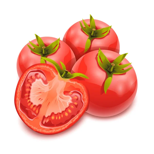 Tomatos 4 - Stok Vektor