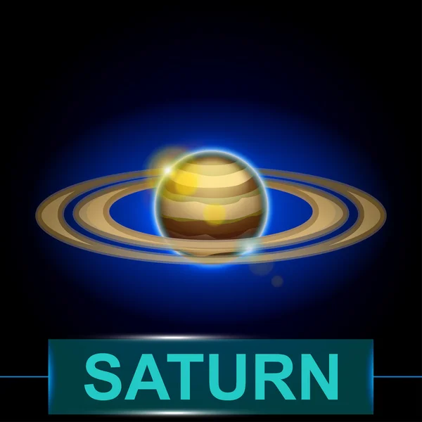 Planet saturn — Stock Vector