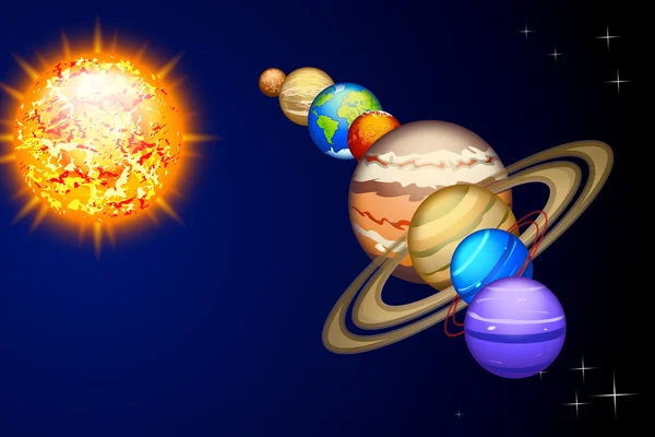 Todo el sistema solar — Vector de stock