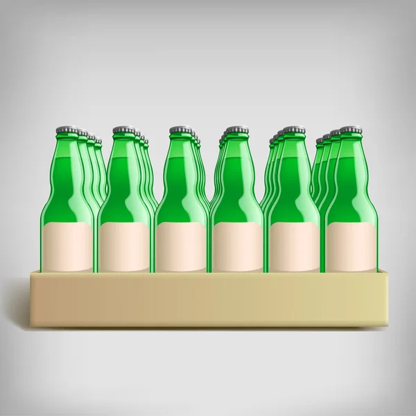 Pack bottles — Stock Vector