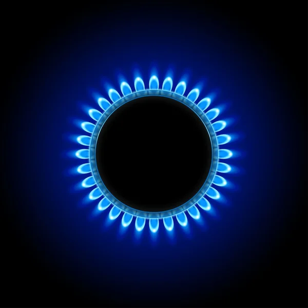 Gas on dark — Stock Vector