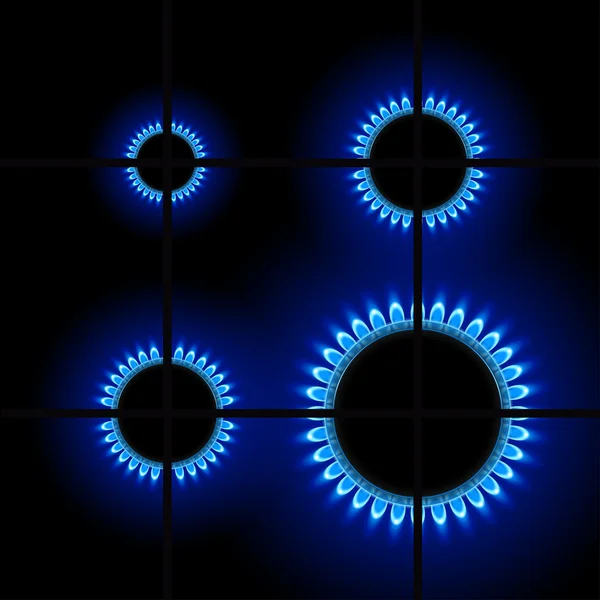 Gas8 στο σκοτάδι — Διανυσματικό Αρχείο