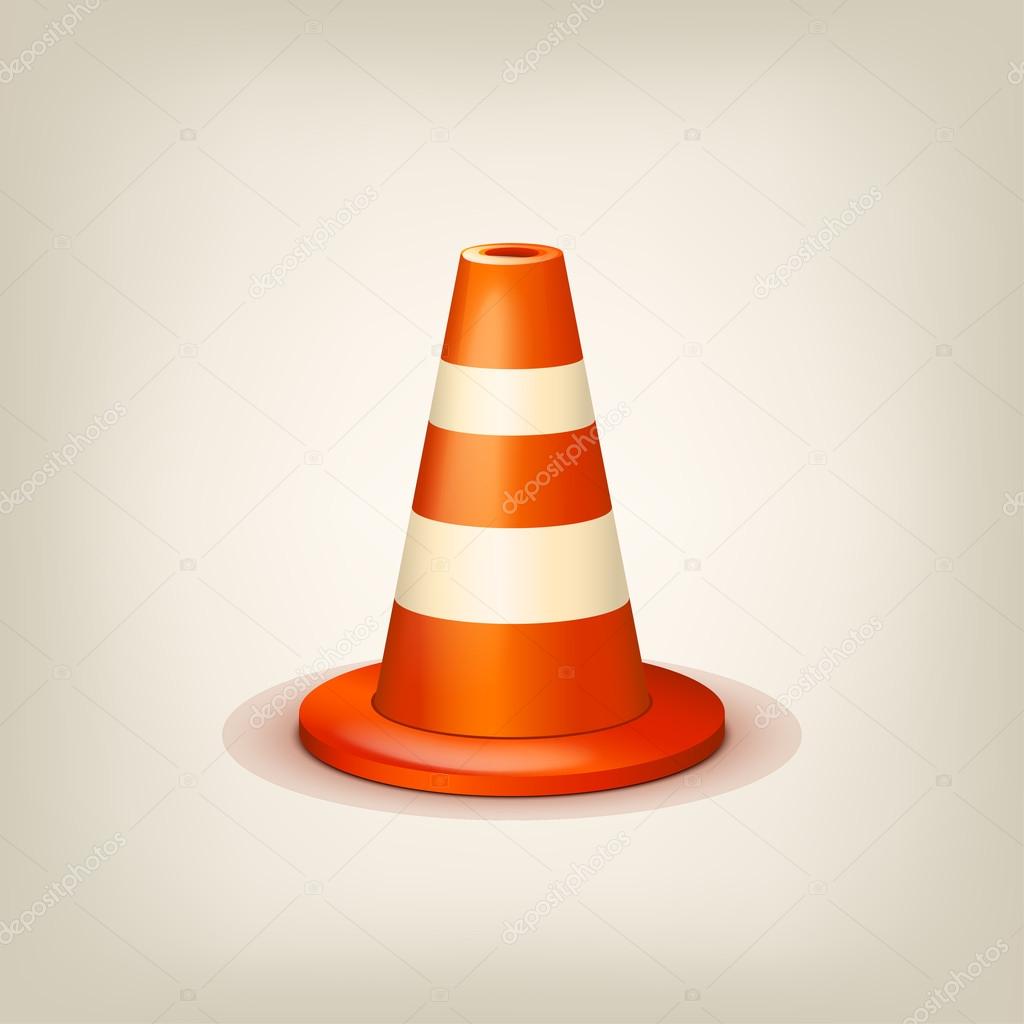 orange road cone