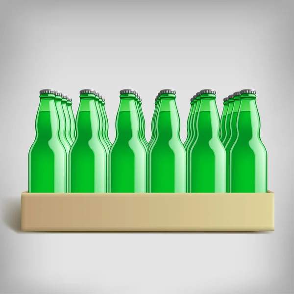 Pack bottles — Stock Vector