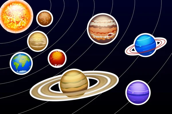 Planets set14 — Stock Vector