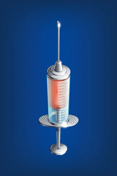 Syringe temp — Stock Vector