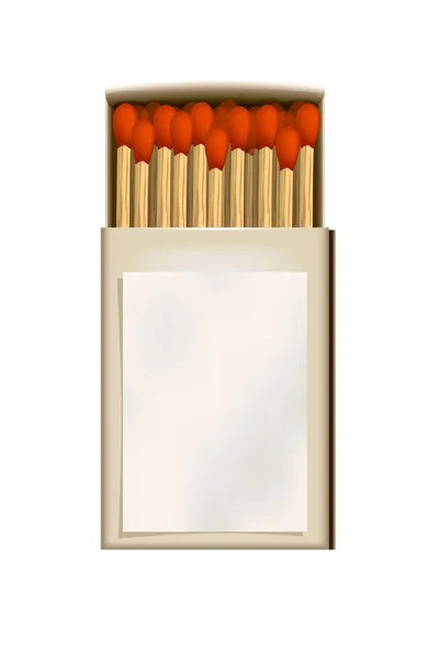 Pack matches on white — Stock Illustration Pack matches on white Vector Graphics