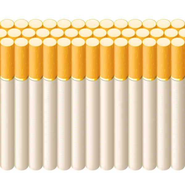 Dohányzás cigaretta vonal — Stock Vector