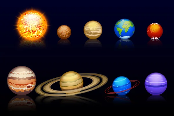 Planets set10 — Stock Vector