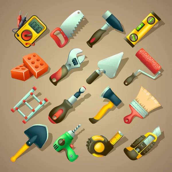 Bouwers icons 2 — Stockvector