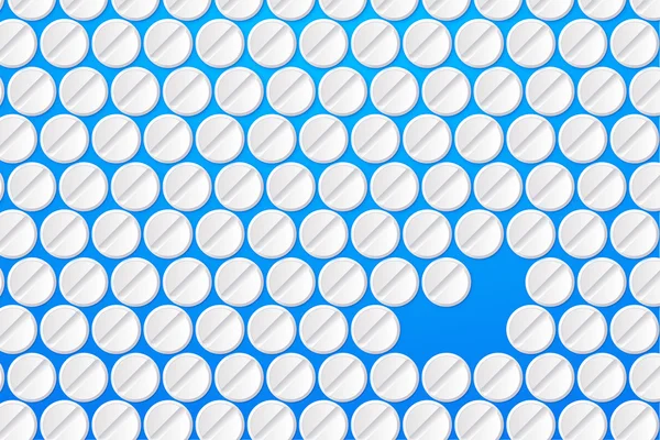 Pílulas em azul —  Vetores de Stock