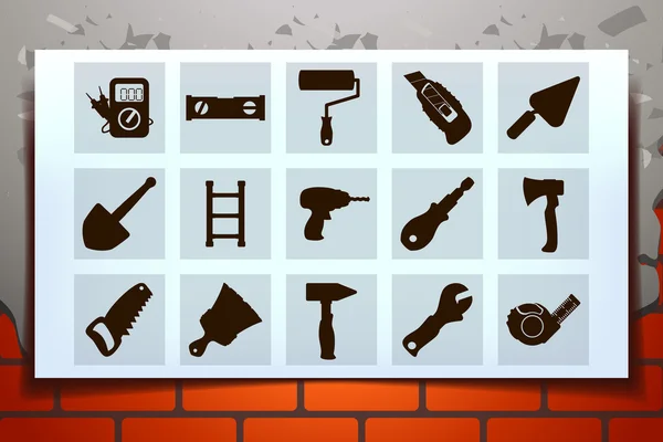 Builders icons 2 — Stock Vector