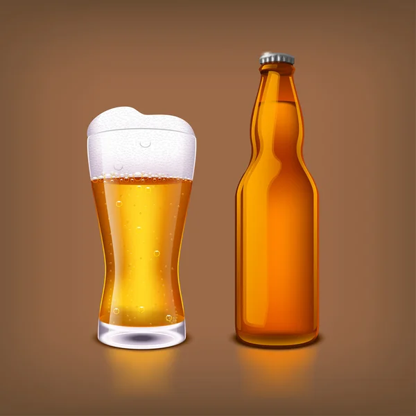 Beer glass — Stock Vector