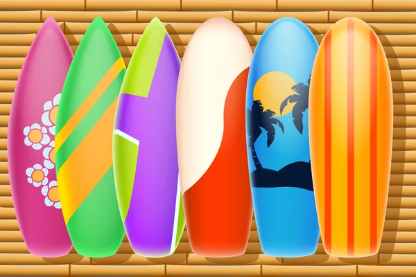 Surf di bambù — Vettoriale Stock