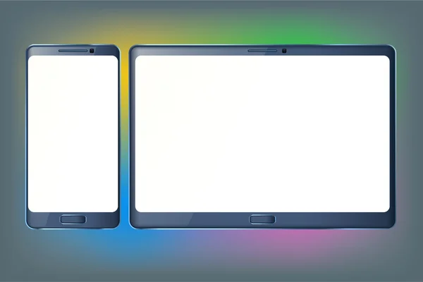 Tablet PC- en telefoon — Stockvector