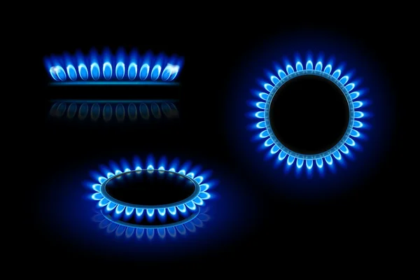 Gas flame — Stock Vector