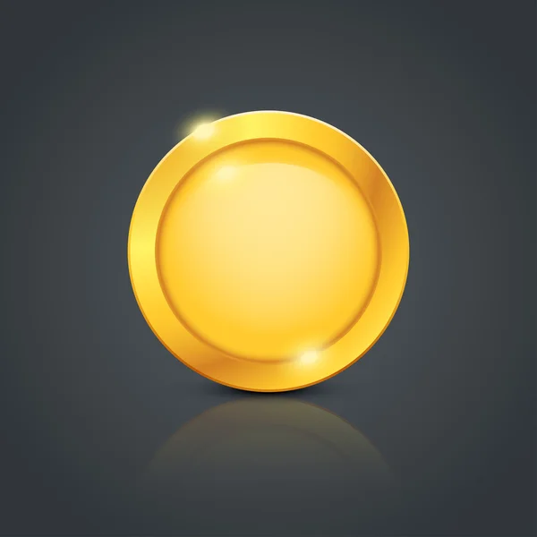 Moneta d'oro — Vettoriale Stock