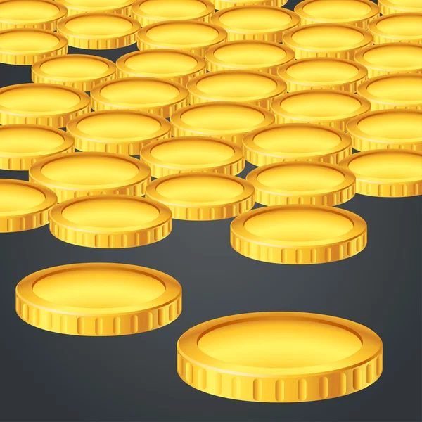 Gold coin alot — Stockvector