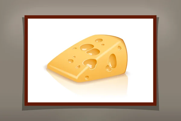 Fromage en morceaux — Image vectorielle