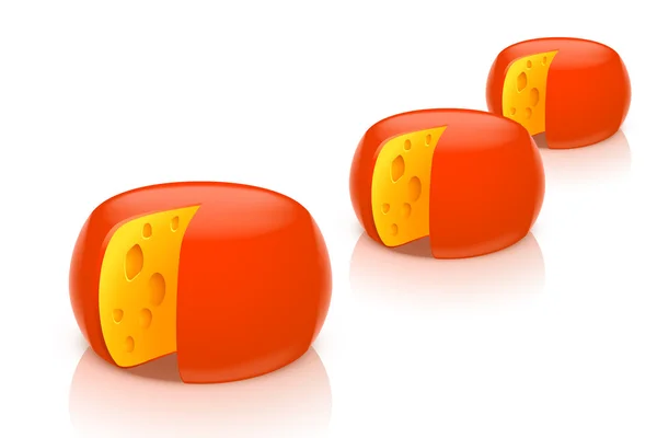 Testa di formaggio — Vettoriale Stock