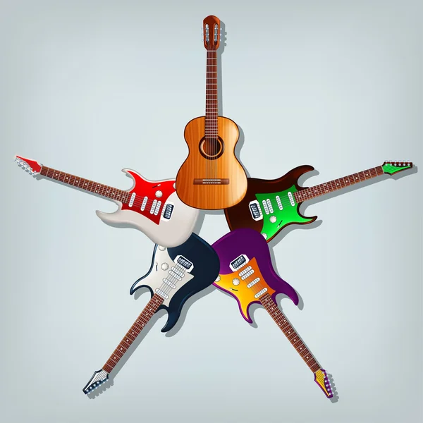 Imagem da guitarra — Vetor de Stock