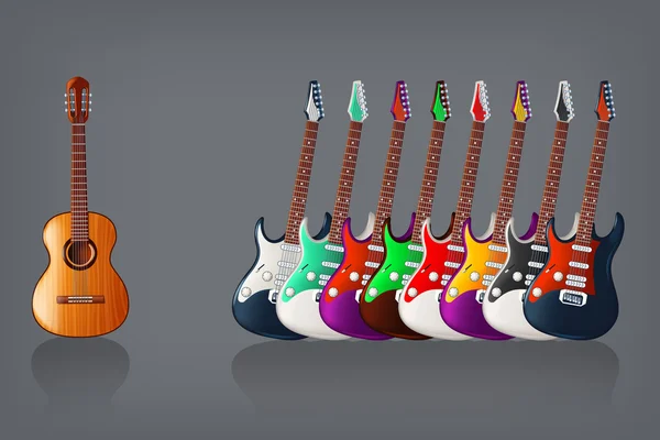 Imagen de guitarra — Vector de stock