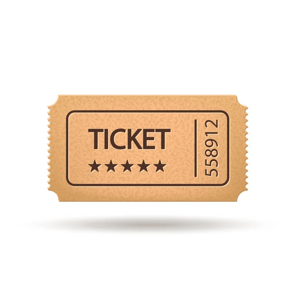 Picture of ticket single — Stock Vector