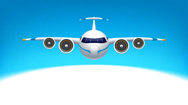 Imagen del avión — Vector de stock