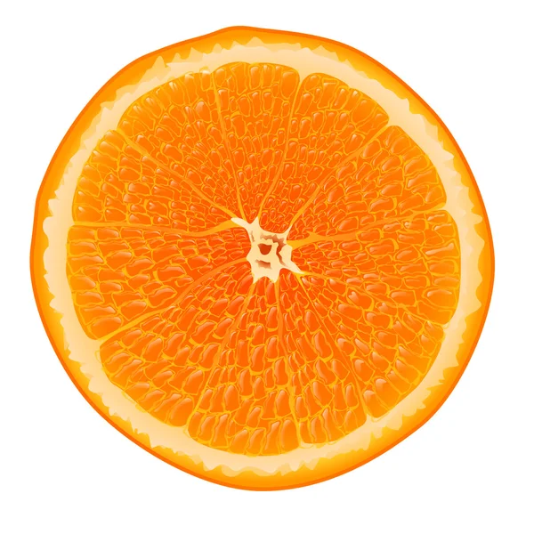 Naranja de vidrio completo — Vector de stock