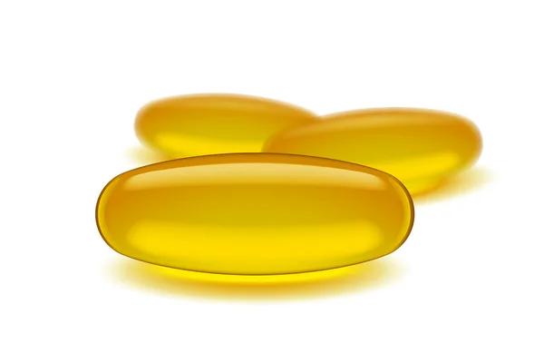 Imagen de omega 3 — Vector de stock