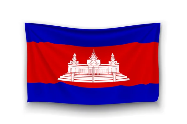 Flag of cambodia — Stock Vector