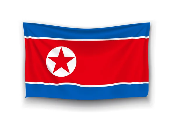 Bandeira da Coreia do Norte —  Vetores de Stock