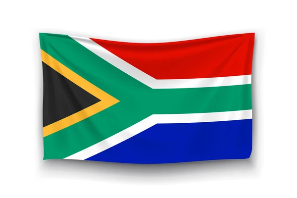 南アフリカの国旗 — ストックベクタ