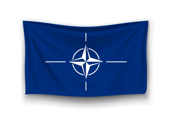Nato bayrağı — Stok Vektör