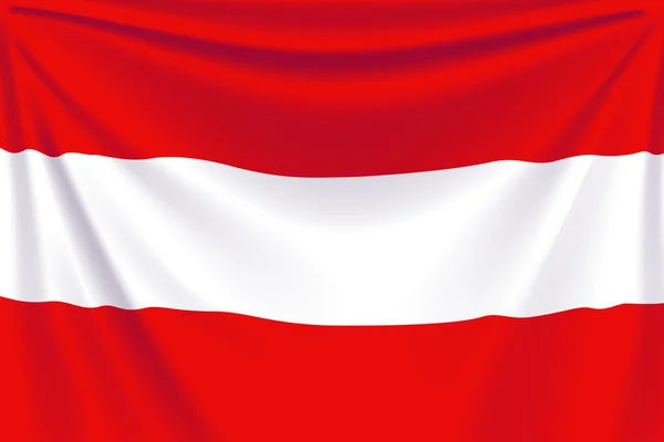 Rug vlag Oostenrijk — Stockvector